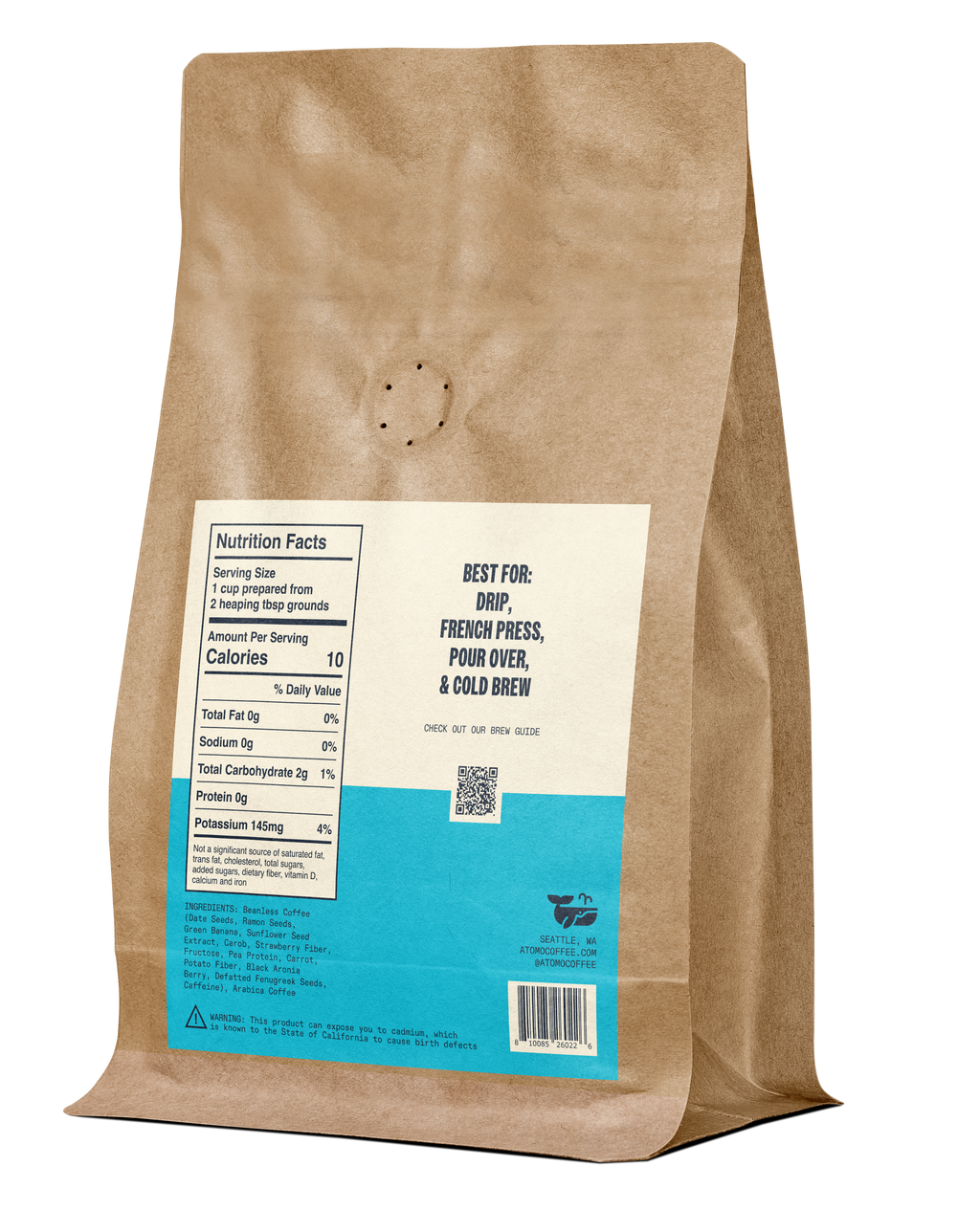 Atomo 50:50 Drip - Dark Roast Grounds Wholesale