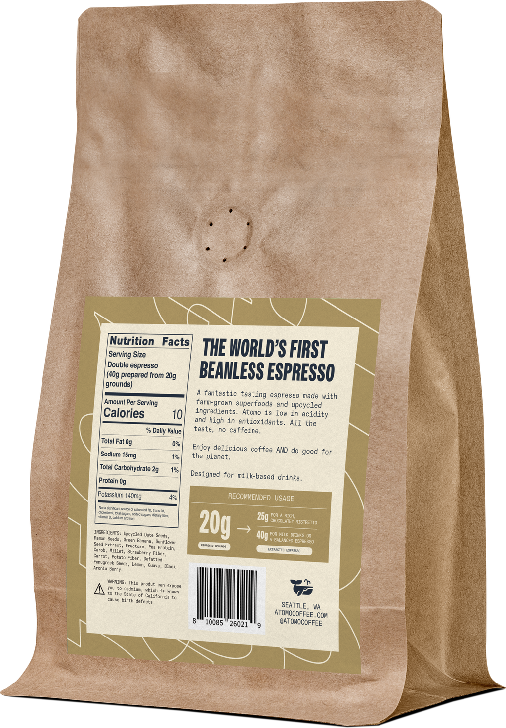 Espresso Grounds - Decaf Coachella Latte Blend - 1LB
