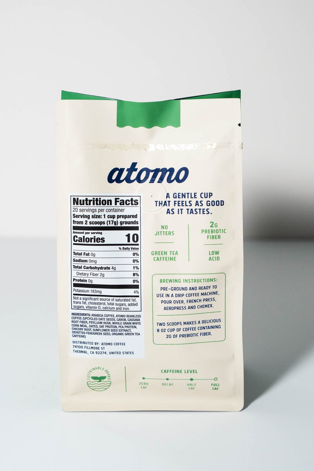 Atomo Prebiotic Ground Coffee